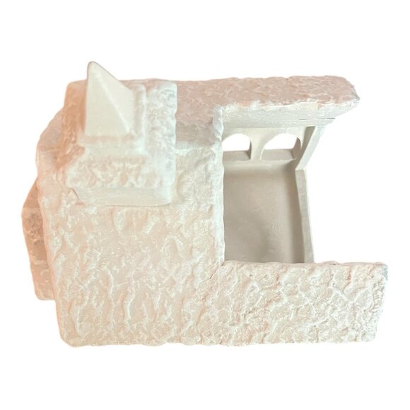 Porcelain Church Candle Holder 8" Tall Decorative Accent By Homemakers Idea Co. - Picture 8 of 10